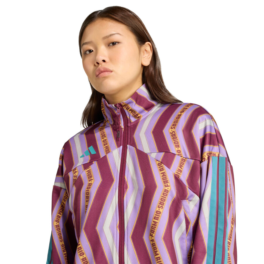 Campera de Mujer Adidas Farm Tiro Tt Rojo - Violeta