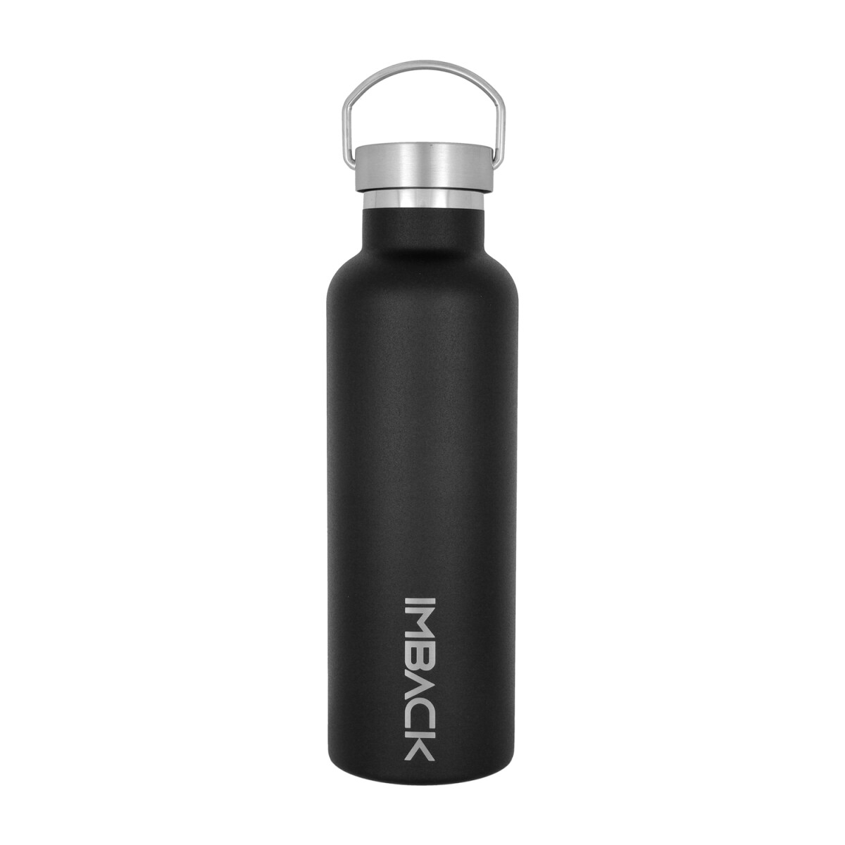 Botella Termica Termo 750ml Acero Inoxidable Doble Capa Agua Tapa Con Manija Imback Negro 