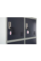 Guardabultos Locker Metálicos De 8 Puertas Guardarropa- Gris Guardabultos Locker Metálicos De 8 Puertas Guardarropa- Gris