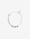 Pulseras Flexibles Metal Pulsera Corazones Metal - Plateado Rodio