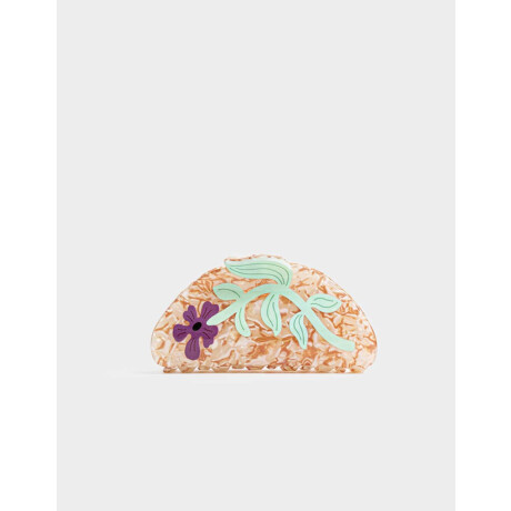 Broche Acrílico Flor Combinacion Multicolor
