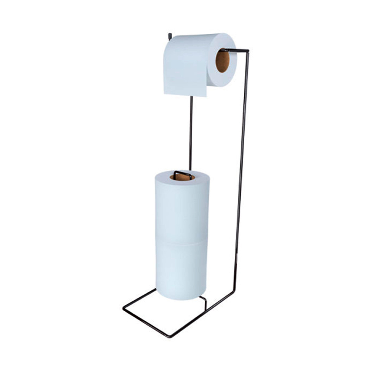 Suporte de papel higiênico para piso - NEGRO 