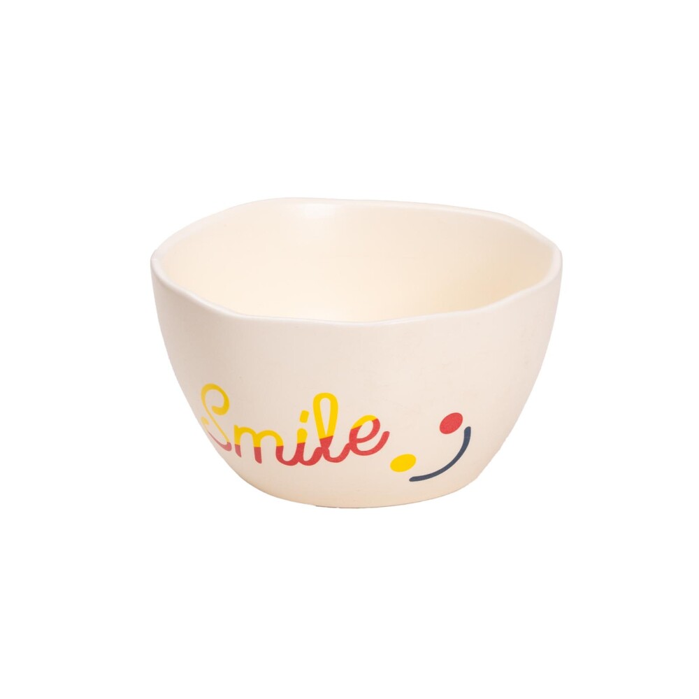 BOWL KIDS SMILE NATURAL/BEIGE CERÁMICA A058