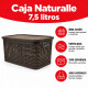 Caja simil ratán 7,5 lts CHOCOLATE