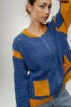 BOMBER OTTER Azul Y Rosa