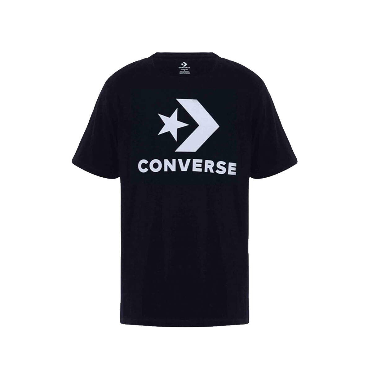 Remera Converse de hombre - FRONT LARGE LOGO - 10025458A02 - BLACK 