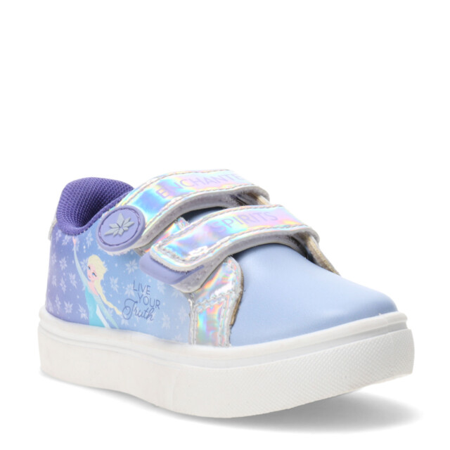 Championes de Niños Disney Frozen c/Velcros Celeste - Purpura - PLateado