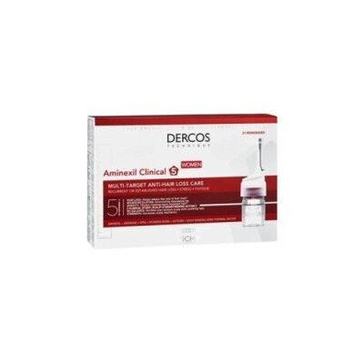 Dercos Aminexil Clinical 5 Woman 21 Ampollas 6 Ml. Dercos Aminexil Clinical 5 Woman 21 Ampollas 6 Ml.