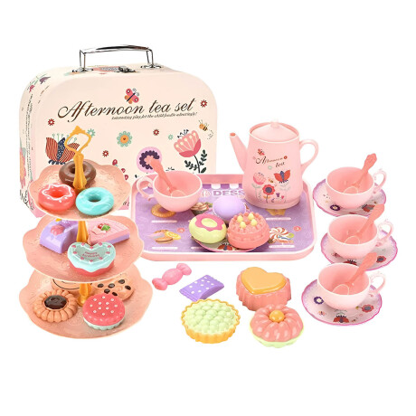 Set Juego Juguete De Té Con Valija + Accesorios Jug007016