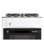 COCINA A GAS TOKYO BRAVO PLUS 4H C/ENC BLANCA MESA INOX Unica