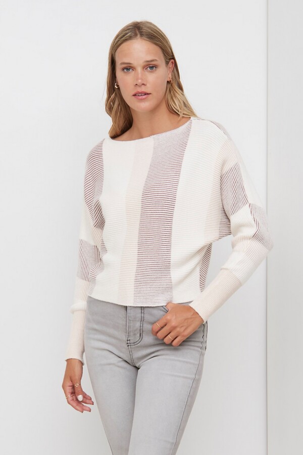 Buzo Lineas MULTI/BEIGE