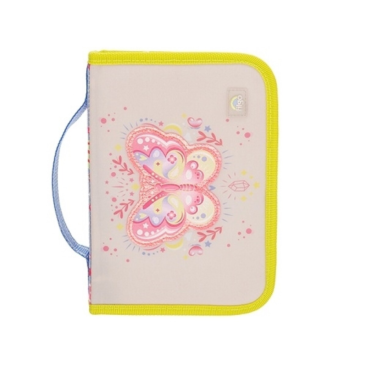 Cartuchera Filgo Starpak - Mariposa fondo Beige 