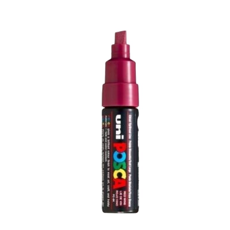 Marcador Uni Posca PC-8K 8mm - Rojo vino Marcador Uni Posca PC-8K 8mm - Rojo vino