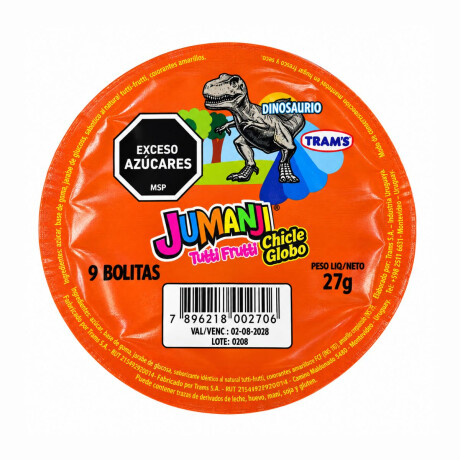 CHICLE BOLA JUMANJI CIRCULO X9U CHICLE BOLA JUMANJI CIRCULO X9U