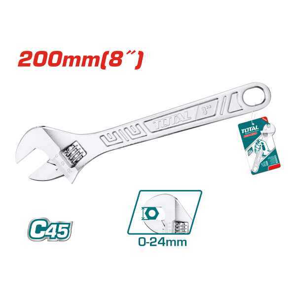 Llave Ajustable 8" Total Llave Ajustable 8" Total