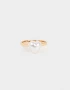 Anillos Chicos Anillo Con Corazón De Perla - Dorado