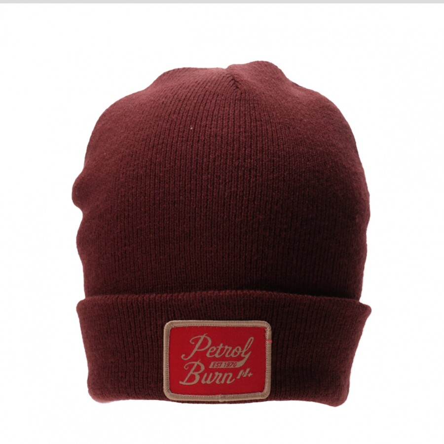 Gorro N+ Parche Bordó