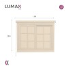 Cortina Roller Rústica Lumax Colores 1.8x2.0 M Calidad Beige