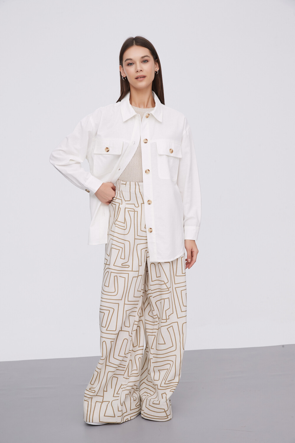 Sobrecamisa Emmalyn Marfil / Off White