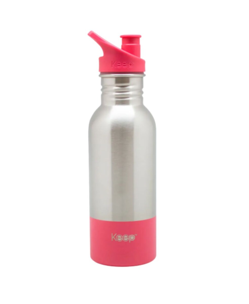 Botella Metalica 600 Ml Keep - Rosa 