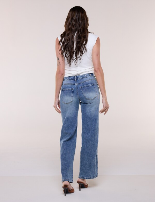 Jean Con Broches En Pretina JEAN OSCURO