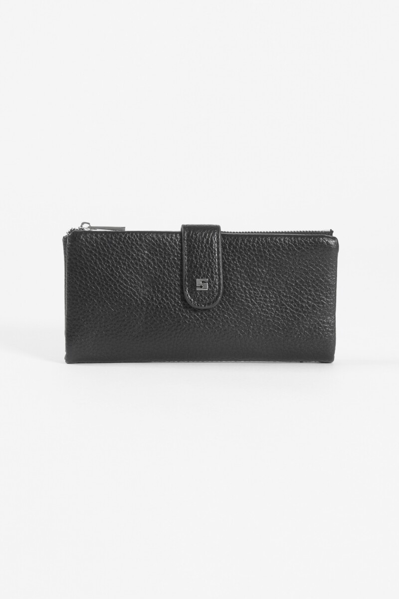 Billetera granulado negro