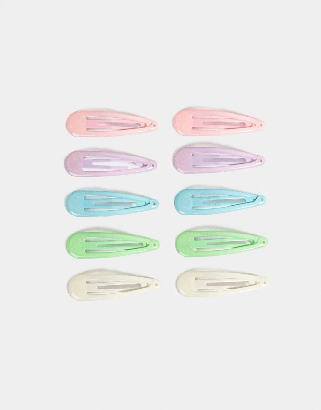 Hebillas Tic Tac Classic Set De Hebillas Tic Tac - Combinacion Multicolor