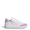 Championes de Niños Adidas Court Block Blanco - Rosado - Lila