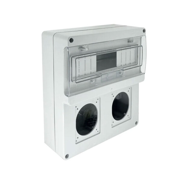 Cuadro din 12 mód p/ 2 tomas IP65 2x16A/32A ELE10382