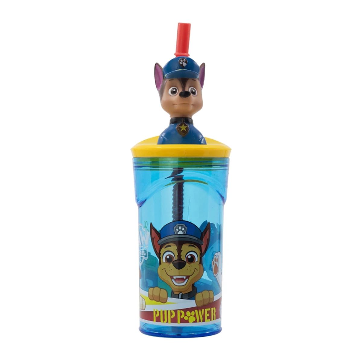 Vaso Alto con Forma 3D Paw Patrol 18 cm 360ml - CHASE 