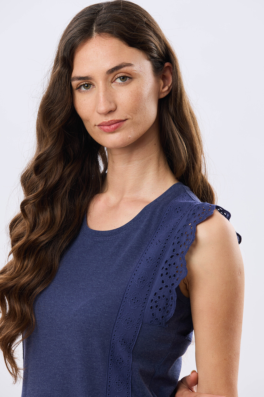 REMERA LISA DE ALGODÓN Azul