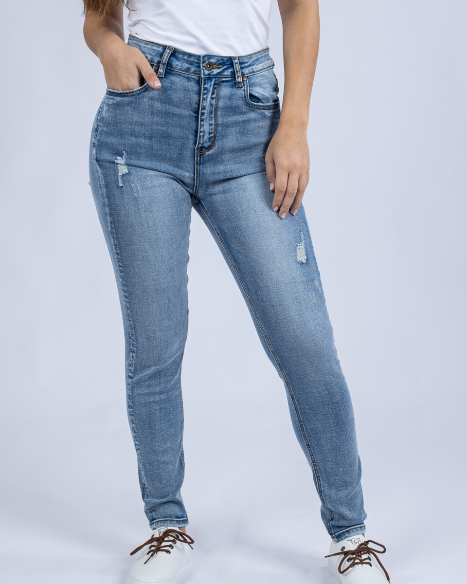 Jeans de dama skinny fit UFO Chelsea Azul Claro - Talle 38 