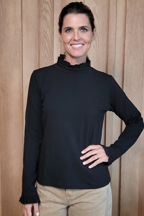 Polera Marina Cotton Negro