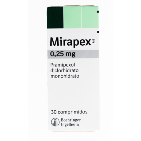 Mirapex 0,25mg x 30 COM Mirapex 0,25mg x 30 COM