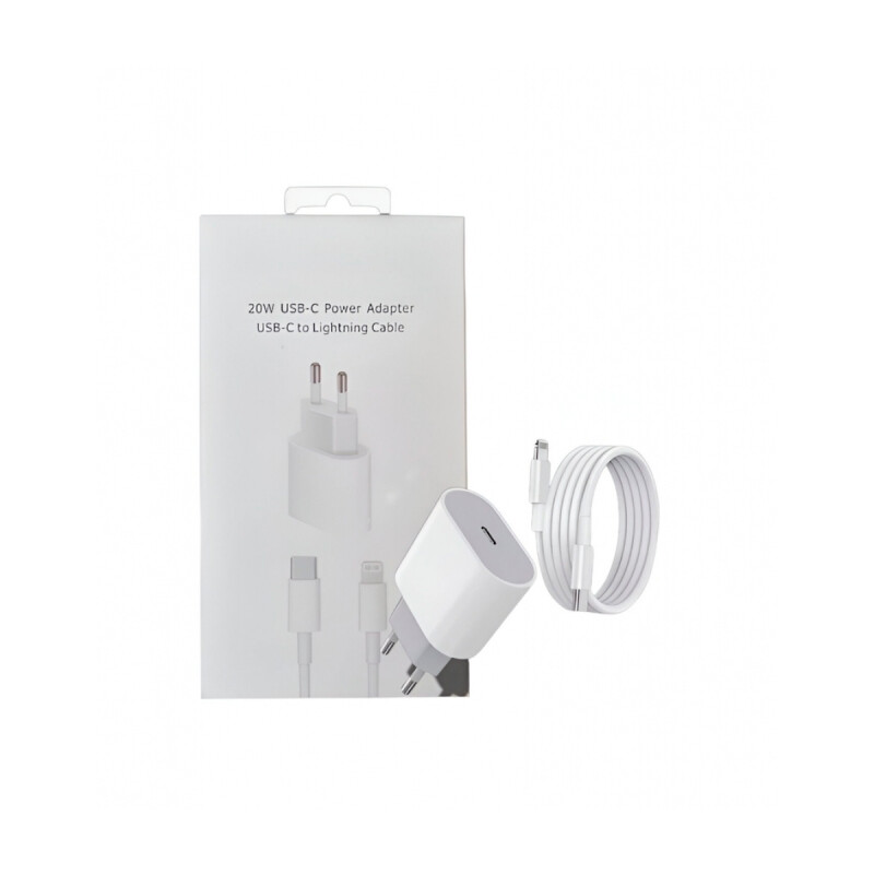 Cargador 25w USB-C + Cable USB-C a Lightning 1 Metro Cargador 25w USB-C + Cable USB-C a Lightning 1 Metro