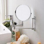 ESPEJO CROMADO DE PARED EXTENSIBLE AUMENTO 1X2 ESPEJO CROMADO DE PARED EXTENSIBLE AUMENTO 1X2