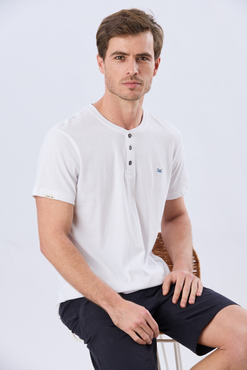 REMERA LISA DE ALGODÓN - Blanco 