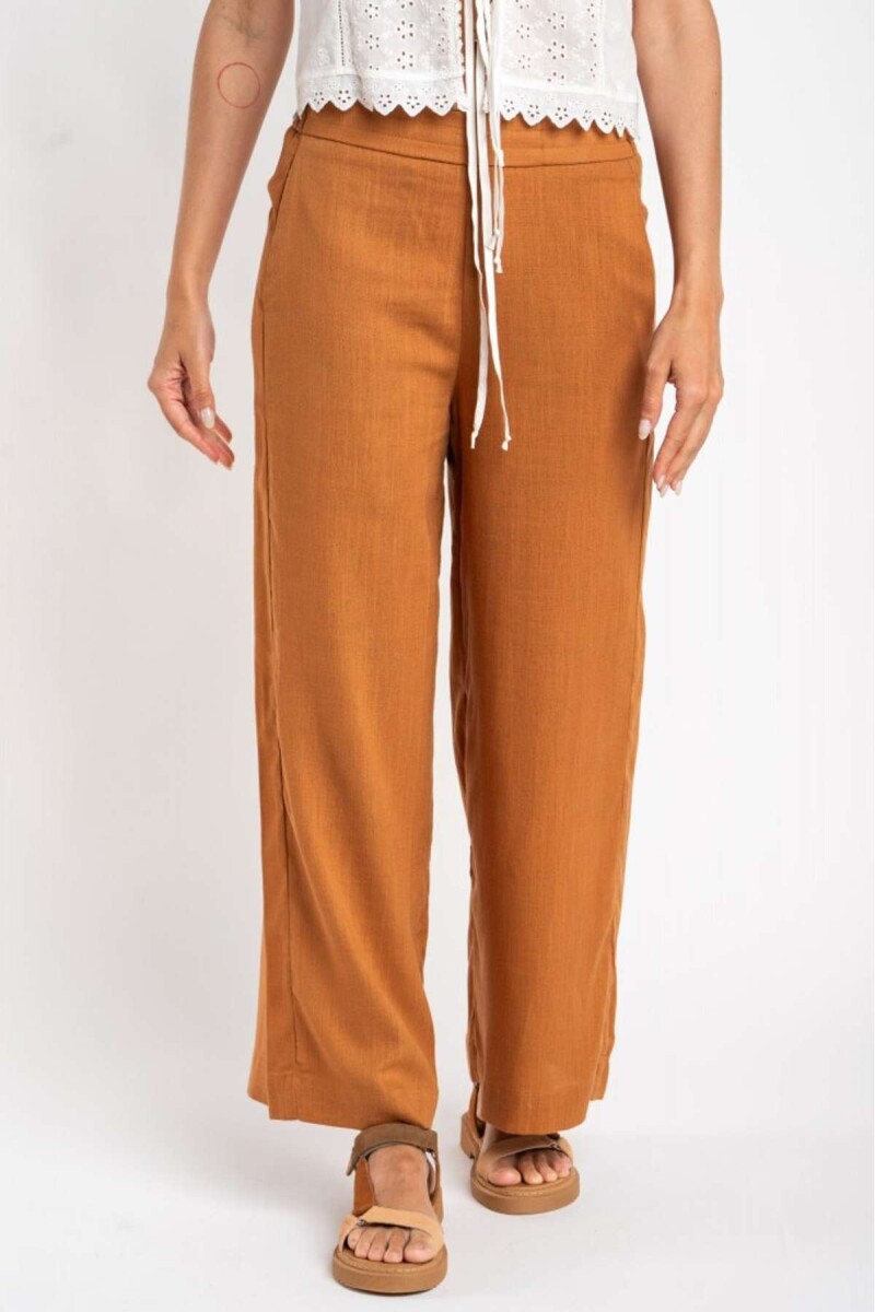 Pantalón Lino - Cobre 