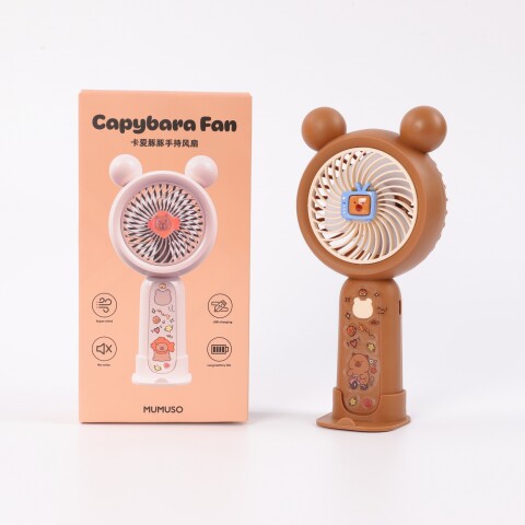 VENTILADOR DE MANO CAPIBARA EN VERSIÓN CARICATURA VENTILADOR DE MANO CAPIBARA EN VERSIÓN CARICATURA