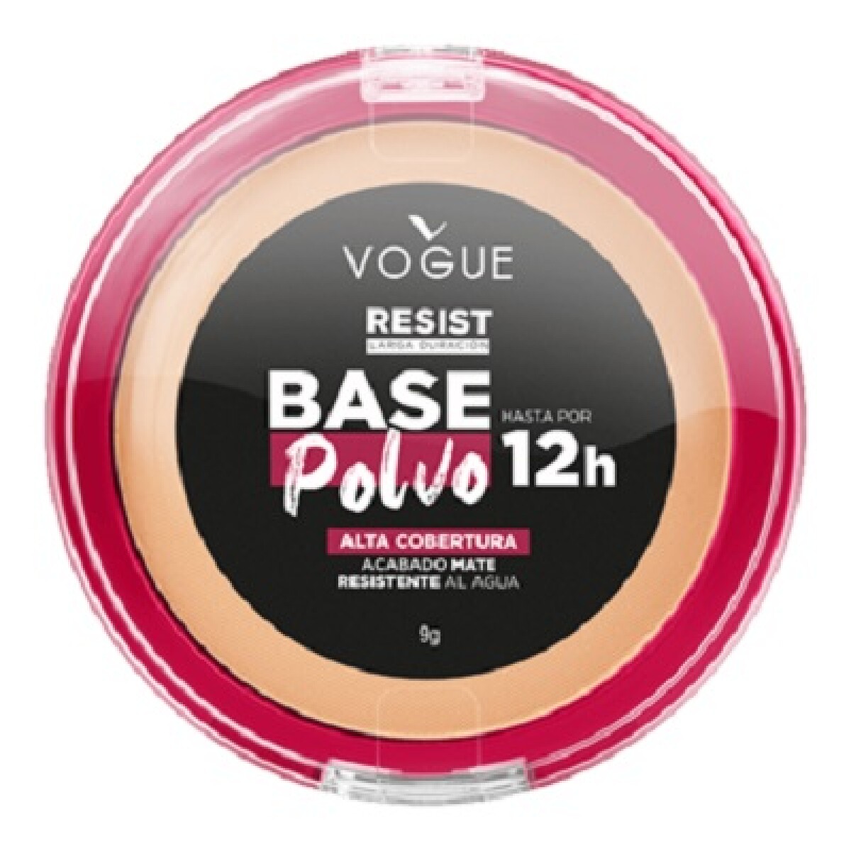 Base Vogue Polvo Resist Capuccino 9 Grs. 