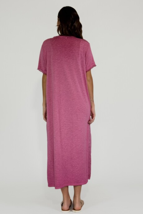 VESTIDO MARTINICA LARGO Fucsia