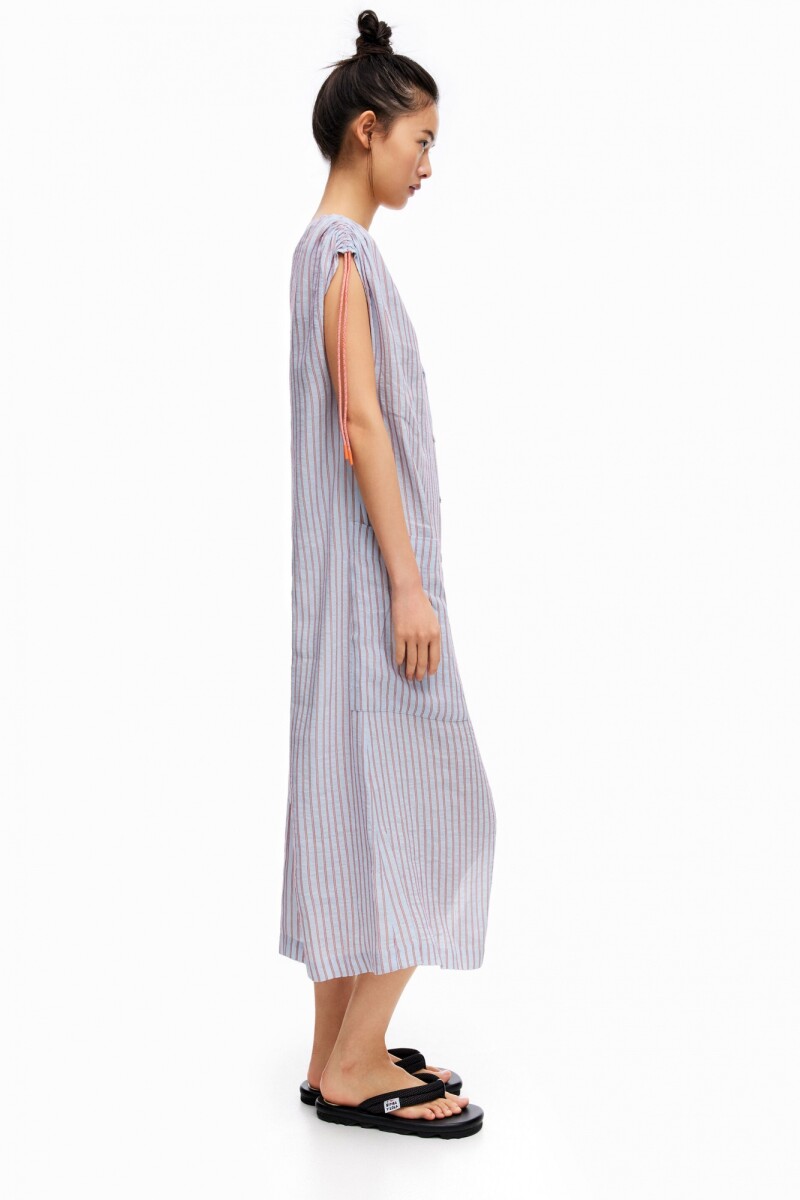 VESTIDO DE PLANA Azul