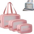 Estuche Neceser Washbag 3 Piezas Rosa