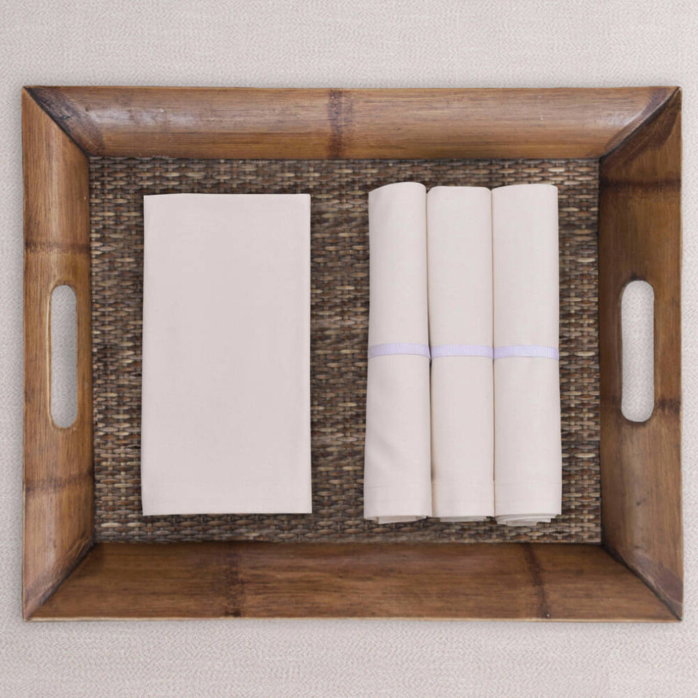 Set x4 Servilletas Crema