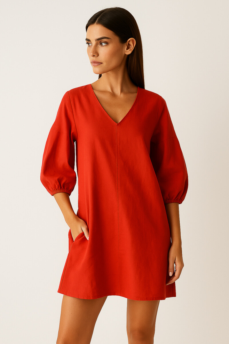 Vestido Yrelia - Rojo 