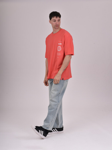 REMERA DEN PRINT ROJO