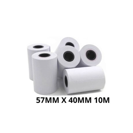 ROLLO TERMICO POS MANUAL GENERICO 57MM X 40MM 10M (****UNIDAD***) ROLLO TERMICO POS MANUAL GENERICO 57MM X 40MM 10M (****UNIDAD***)