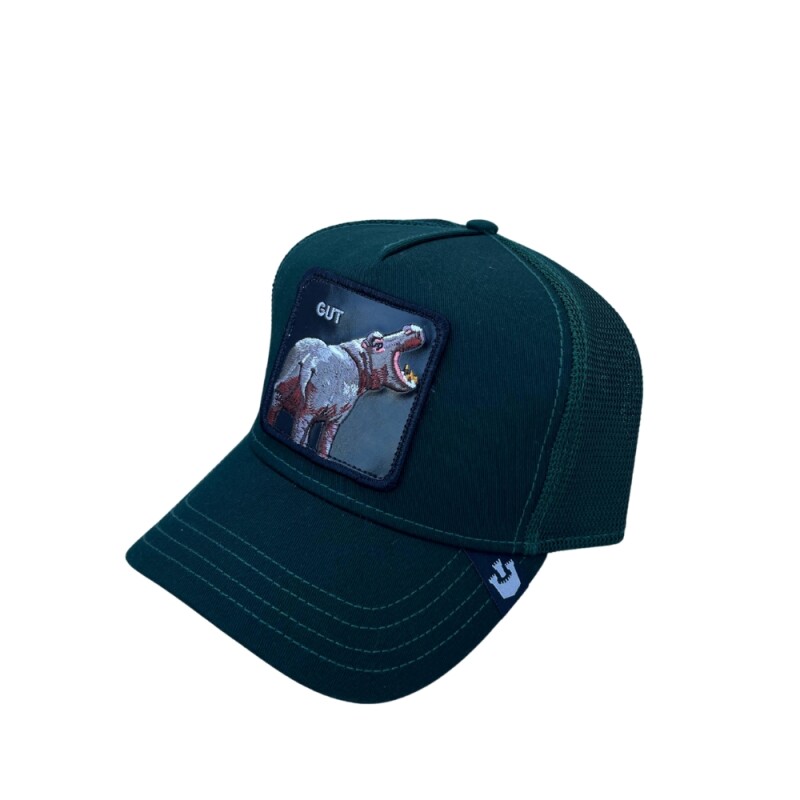 Gorra Goorin Bros Trucker Baseball - The Hippo Gut Verde