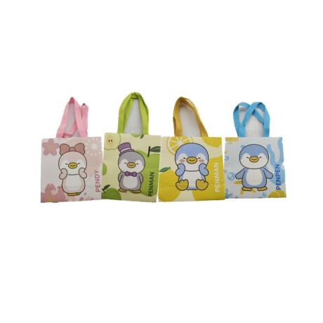 Bolsa de regalo pingüino verde