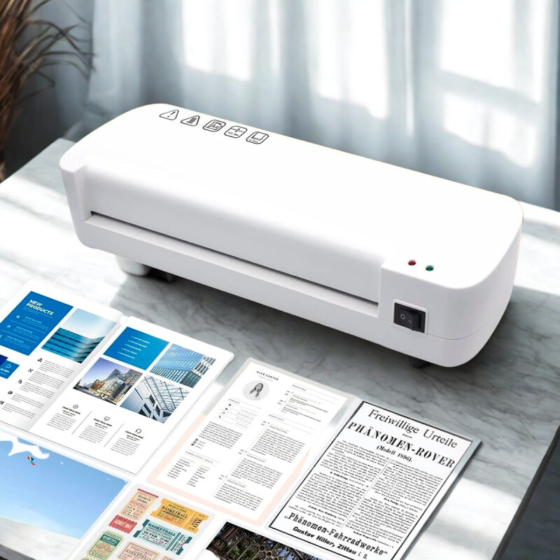 Plastificadora laminadora térmica portátil A4 BLANCO